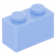 LEGO kocka 1x2, világoskék (3004)
